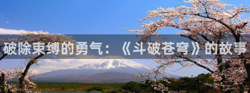 类似于喵趣漫画的软件：破除束缚的勇气：《斗破苍穹》的故事